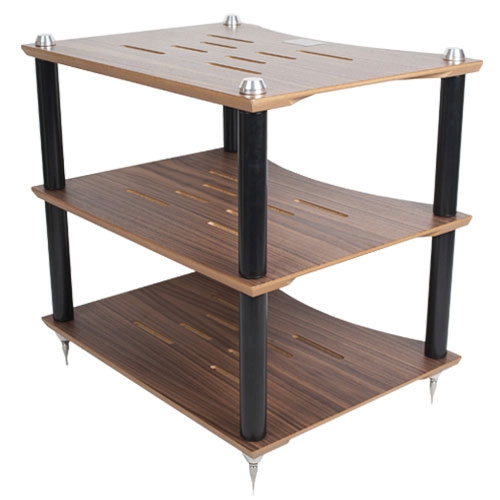 Lateral Audio LAS-9 Cadenz Vr Equipment Stand Walnut (3 Tier)